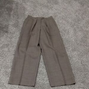 Georgio Armani 100% Wool Fully Lined Straight Leg Pants W Side Pockets Size 44